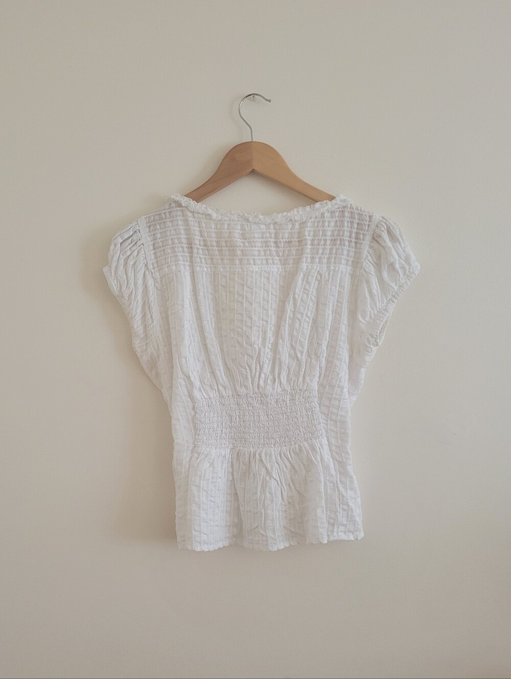 Urban Outfitter Kimchi Blue Leah Puff Sleeve Lace Blouse Top - Picture 3 of 8